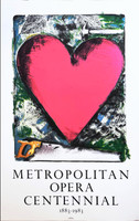 Jim Dine, Metropolitan Opera Centennial 1883-1983 poster, 1983