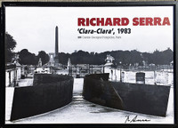 Richard Serra, Clara, Clara (Hand Signed by Richard Serra), 1983