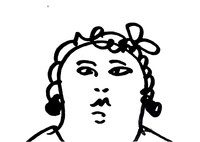 Fernando Botero, Original drawing of a woman, 1997