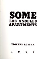 Ed Ruscha, Some Los Angeles Apartments, 1970