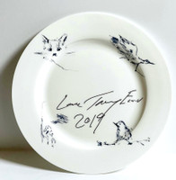 Tracey Emin, Docket and His Bird Collection plate (uniquely hand signed and inscribed by Tracey Emin), 2019