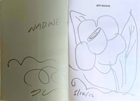 Jeff Koons, Original Flower Drawing (signed twice), 2016