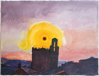 Graham Nickson, Orvieto "Black Sun", 2000