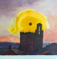 Graham Nickson, Orvieto "Black Sun", 2000