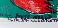 Karel Appel, Miss World First Class Pretty (Deluxe hand signed edition of the 1 Cent Life Portfolio, from the estate of artist Robert Indiana), 1964