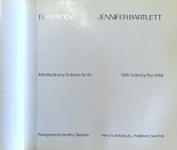 Jennifer Losch, Bartlett Rhapsody (hand signed and inscribed), 1985