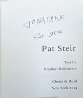 Pat Steir, Pat Steir (Hand signed and inscribed by Pat Steir), 2014