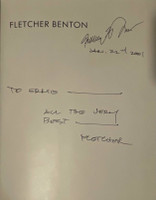 Fletcher Benton, Large hardback monograph (hand signed twice by Fletcher Benton), 1990