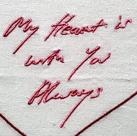 Tracey Emin, My Heart is With You Always, framed with hand signed and inscribed tag, 2015