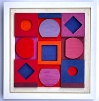 Victor Vasarely, Granat (Garnet) Negatif, 1967