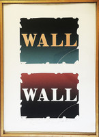 Robert Indiana, "Wall: Two Stone IV", 1 of only 2 Trial Proofs, Signed, Numbered, Dated Annotated, Inscribed and Dedicated with two Unique Signed Drawings on the Verso (Signed twice by Robert Indiana)