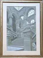 Richard Haas, Great Western Staircase, New York State Capitol Building, Albany (from Readers Digest Association Collection), 1980