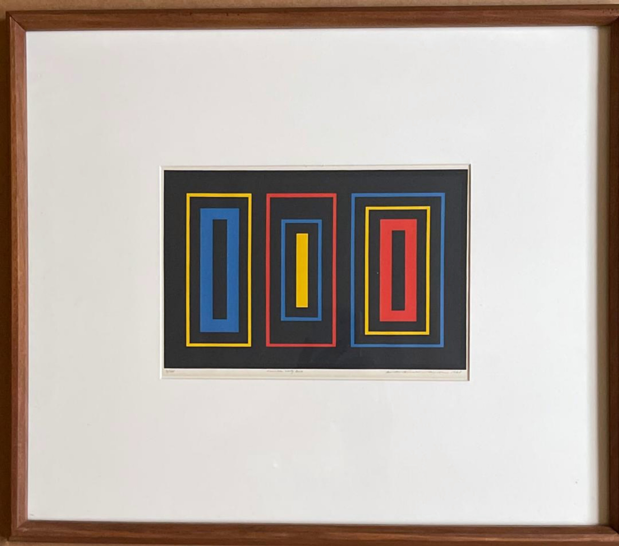 Burton Wasserman Untitled Geometric Abstraction 1968 Alpha 137