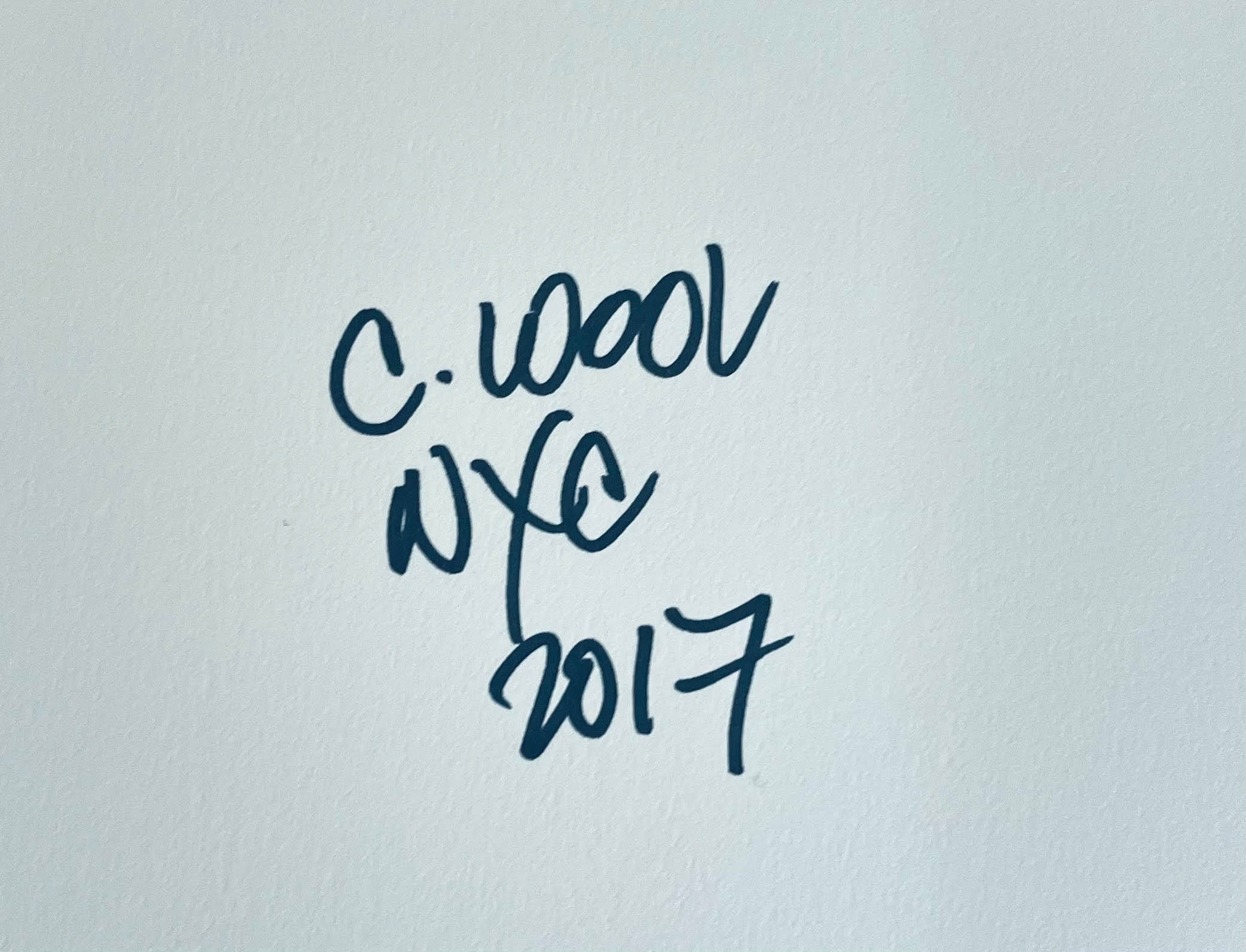Christopher Wool, Christopher Wool (hand signed by Christopher Wool), 2006