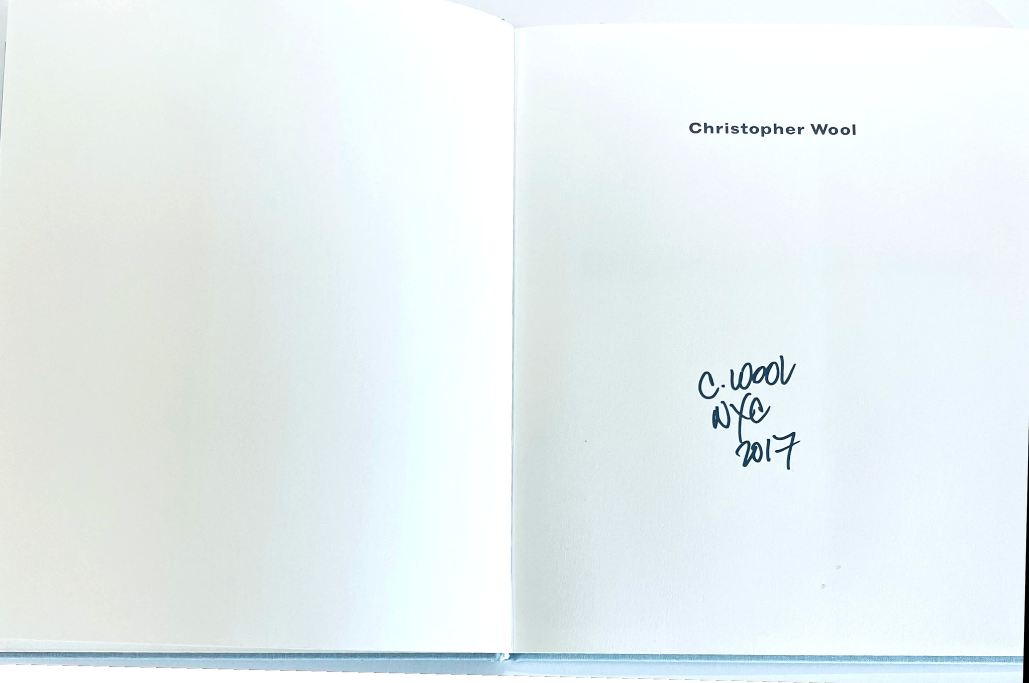 Christopher Wool, Christopher Wool (hand signed by Christopher Wool), 2006