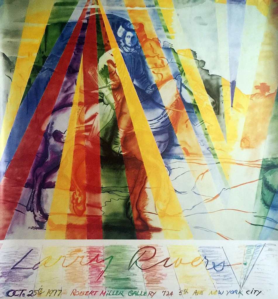Larry Rivers, Vintage Robert Miller Gallery Poster, 1977 Alpha 137