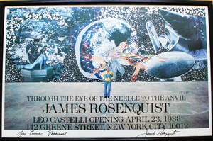 James Rosenquist, James Rosenquist at Leo Castelli Gallery (Through the Eye of the Needle to the Anvil), 1988 James Rosenquist, James Rosenquist at Leo Castelli Gallery (Through the Eye of the Needle to the Anvil), 1988