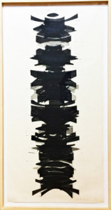 James Nares, "The Golden Ladder", 1988 Woodcut (Framed)