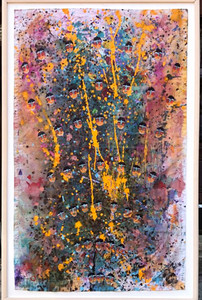 Miriam Latour Shapiro, "Mardi Gras", Signed Mixed Media Painting (framed) Miriam Latour Shapiro, "Mardi Gras", Signed Mixed Media Painting (framed)