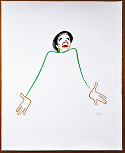  AL HIRSCHFELD Liza Minnelli: Minnelli on Minnelli 1999,  Lithograph on Arches cover paper; Hand signed & numbered 
