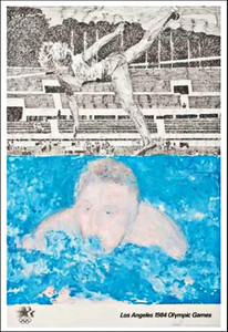Jennifer Bartlett, 1984 Los Angeles Olympic Games, 1982 (w/COA from Olympic Committee) Jennifer Bartlett, 1984 Los Angeles Olympic Games, 1982 (w/COA from Olympic Committee)