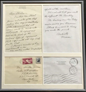 NORMAN ROCKWELL ...."This should help you with the difficult Mr. Buckley".....Hand written letter ca. 1965, Hand written and signed letter on artist's personalized stationery with the accompanying postmarked envelope. NORMAN ROCKWELL ...."This should help you with the difficult Mr. Buckley".....Hand written letter ca. 1965, Hand written and signed letter on artist's personalized stationery with the accompanying postmarked envelope.