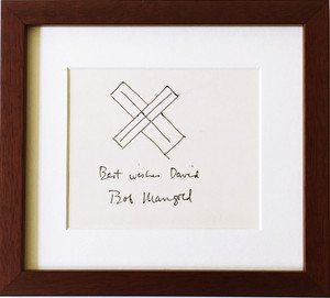 Robert Mangold, Drawing Signed on Card, Classic Minimalist Design with Superb Provenance Robert Mangold, Drawing Signed on Card, Classic Minimalist Design with Superb Provenance