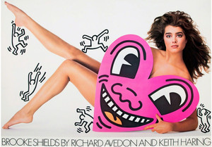 KEITH HARING RICHARD AVEDON Brooke Shields 1985, Offset Lithograph Poster on Wove Paper.