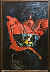 Tom Holland Untitled (Truck in Hills) 1965, Tempera, Wood with PVC finish. Hand Signed. Dated. Titled. Framed. Tom Holland Untitled (Truck in Hills) 1965, Tempera, Wood with PVC finish. Hand Signed. Dated. Titled. Framed.