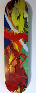 Damien Hirst, Yellow Spin Skate Deck (Hand Signed by Damien Hirst), 2008 Damien Hirst, Yellow Spin Skate Deck (Hand Signed by Damien Hirst), 2008