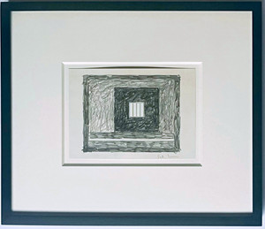 Peter Halley - Prison 30 Drawing, 1995