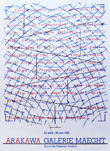 Shusaku Arakawa, Arakawa at Galerie Maeght, 1982