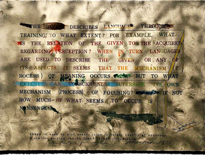 Shusaku Arakawa, Untitled 3 from "No!" Says the Signified, 1973