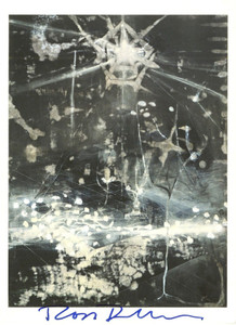 Ross Bleckner, The Seventh Examined Life: Offset Lithograph Invitation for Mary Boone Gallery (Hand Signed) , 1991 Ross Bleckner, The Seventh Examined Life: Offset Lithograph Invitation for Mary Boone Gallery (Hand Signed) , 1991