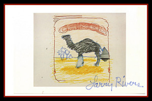 Larry RIvers,Blueline Camel (Hand Signed), 1978 Larry RIvers,Blueline Camel (Hand Signed), 1978