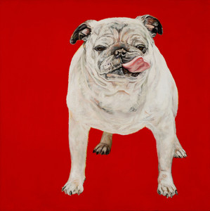 Brenda Zlamany, Blu on Red, 2013 Brenda Zlamany, Blu on Red, 2013