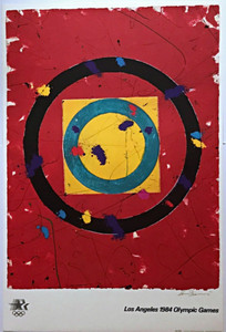 Sam Francis, Los Angeles Olympic Games 1984 with COA from Olympic Committee, 1982 Sam Francis, Los Angeles Olympic Games 1984 with COA from Olympic Committee, 1982