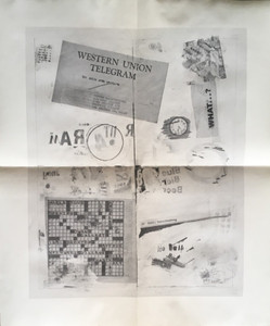 Robert Rauschenberg, Western Union Telegram (Historic Dwan Gallery Poster Invite), 1962 Robert Rauschenberg, Western Union Telegram (Historic Dwan Gallery Poster Invite), 1962