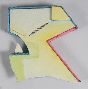 Wall Sculpture by American artist Don Hazlitt (b. 1948), signed. Barbara Gladstone Gallery label verso; Provenance: Jan Cowles private collection