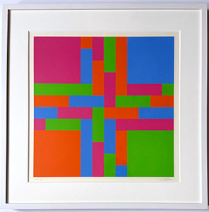Richard Paul Lohse, Penetration of Four Interlaced Colour Groups, 1970