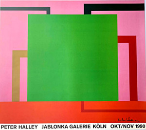 Peter Halley, Jablonka Galerie, Köln, 1990 (Hand Signed by Peter Halley) Peter Halley, Jablonka Galerie, Köln, 1990 (Hand Signed by Peter Halley)