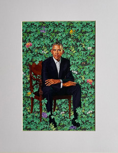 Kehinde Wiley, Portrait of Barack Obama, 2018 Kehinde Wiley, Portrait of Barack Obama, 2018