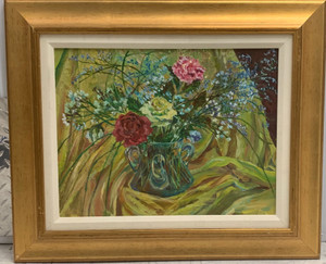 Thelma Appel Three handled Vase with Flowers, 2003 Thelma Appel Three handled Vase with Flowers, 2003