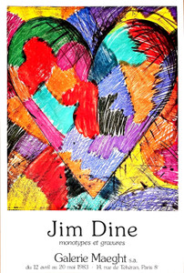 Jim Dine, Galerie Maeght exhibition print, 1983 Jim Dine, Galerie Maeght exhibition print, 1983