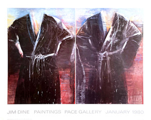 Jim Dine, "Jim Dine Paintings", Pace Gallery poster, 1979 Jim Dine, "Jim Dine Paintings", Pace Gallery poster, 1979
