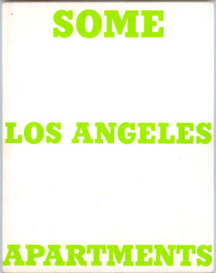 Ed Ruscha, Some Los Angeles Apartments, 1970 Ed Ruscha, Some Los Angeles Apartments, 1970