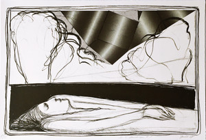 Edward Giobbi, In a Landscape #1, from Long Point Gallery Portfolio, 1988