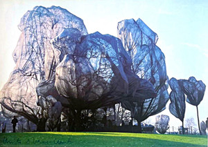 Christo and Jeanne-Claude, Christo, Javacheff Christo, Wrapped Trees, Switzerland (Hand Signed by Christo and Jeanne-Claude), 1998 Christo and Jeanne-Claude, Christo, Javacheff Christo, Wrapped Trees, Switzerland (Hand Signed by Christo and Jeanne-Claude), 1998