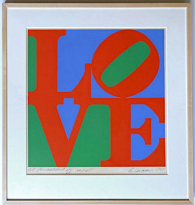 Robert Indiana, The Philadelphia Love - Original edition (Sheehan, 83), 1975 Robert Indiana, The Philadelphia Love - Original edition (Sheehan, 83), 1975