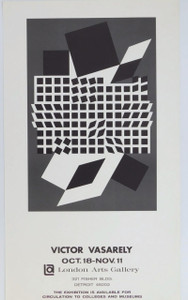 Victor Vasarely, Rare 1960s Victor Vasarely poster, 1967 Victor Vasarely, Rare 1960s Victor Vasarely poster, 1967